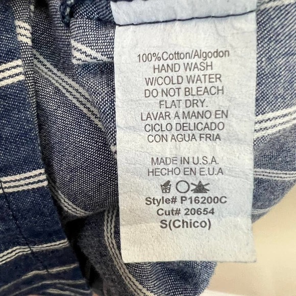 Final Touch Wide Leg Blue Striped Palazzo Pants Size Small - Picture 14 of 14